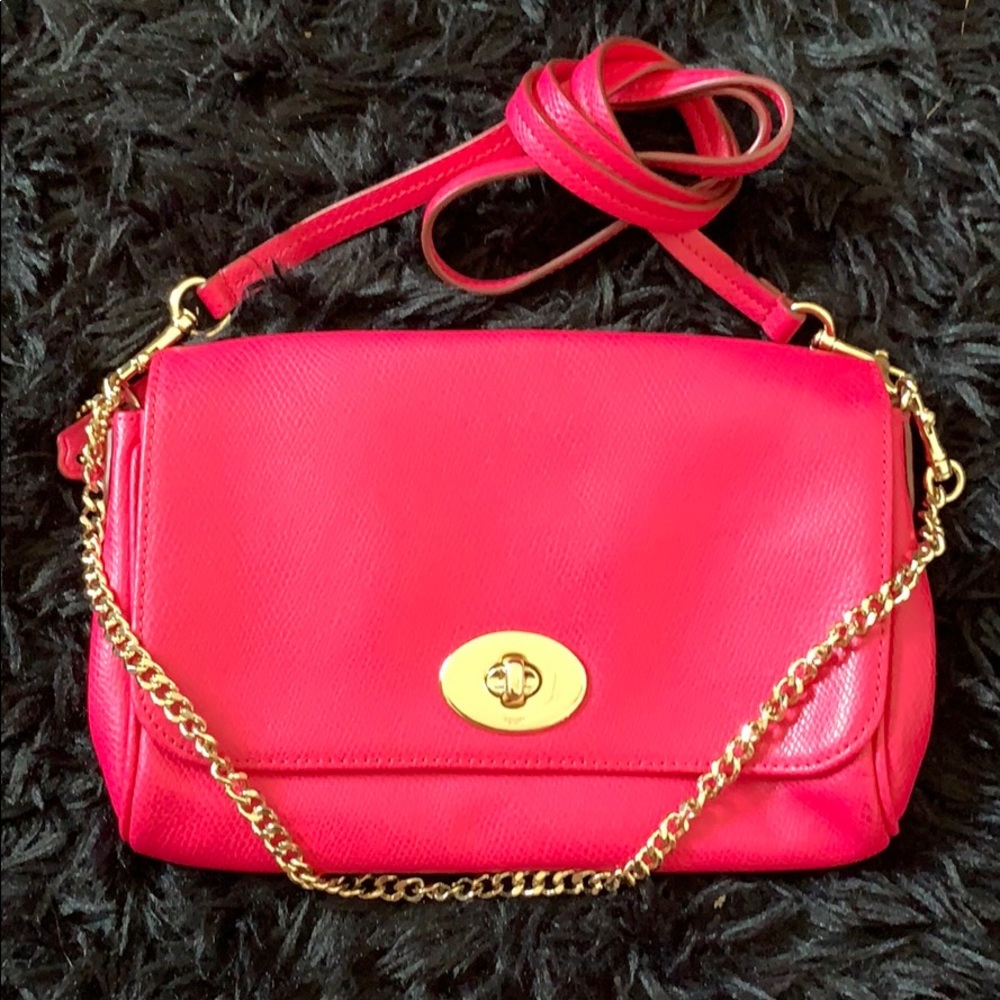 Hot pink cross bag